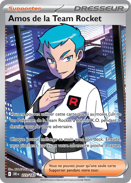 Carte alternative de Rivalités Destinées Amos de la Team Rocket 223/182