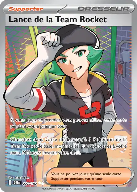 Carte alternative de Rivalités Destinées Lance de la Team Rocket 237/182