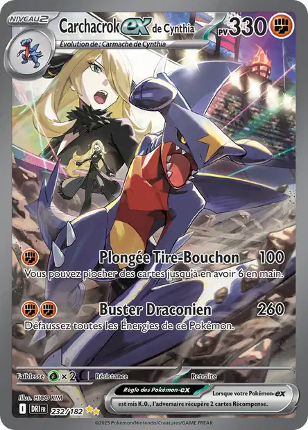 Carte alternative de Rivalités Destinées Carchacrok ex de Cynthia 232/182