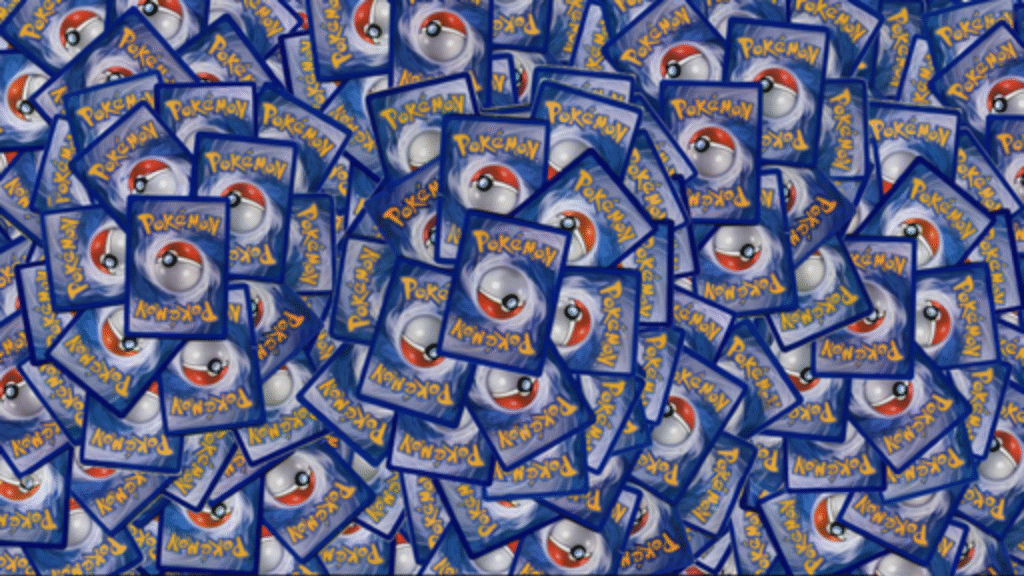 bannière de cartes pokémon de dos