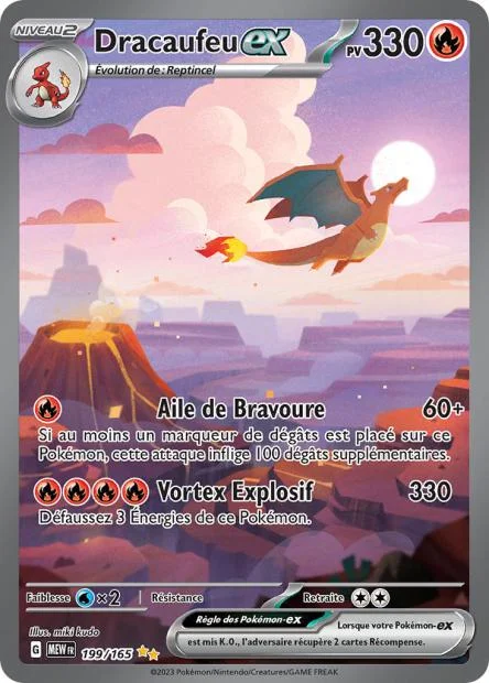 Carte Alternative Pokémon 151 Dracaufeu - 199/165
