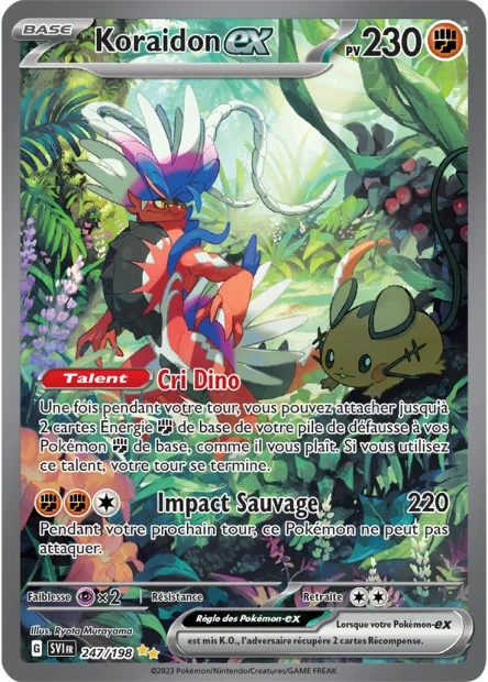 Cartes Alternatives Écarlate et Violet - Koraidon Ex 247/198