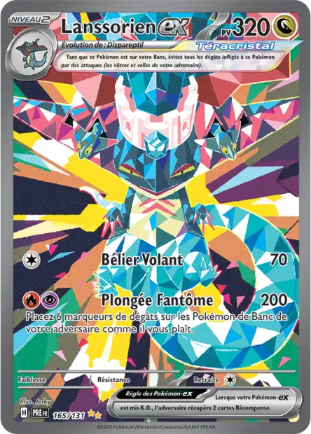 Carte alternative de Évolutions Prismatique Lanssorien Ex - 165/131