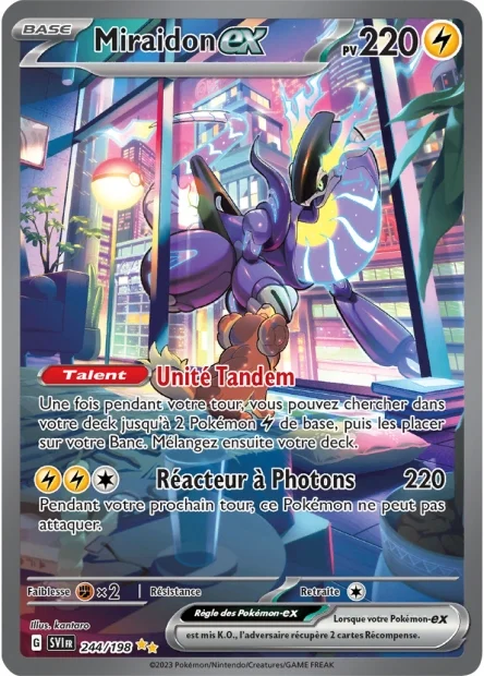 Cartes Alternatives Écarlate et Violet - Miraidon Ex 244/198
