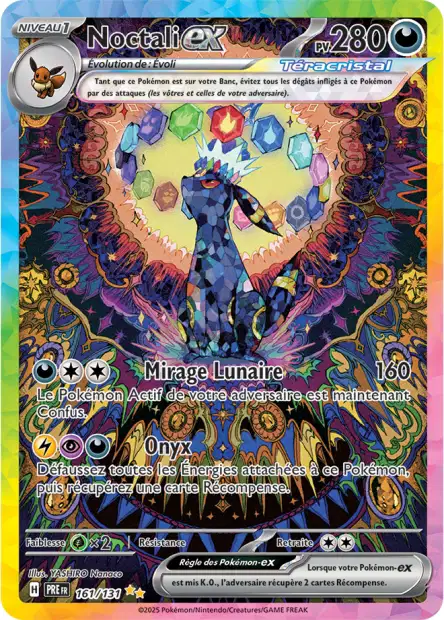 Carte alternative de Évolutions Prismatique Noctali Ex - 161/131