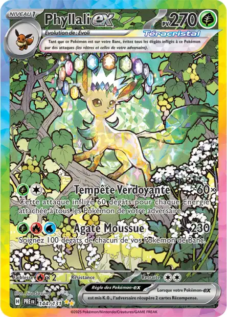 Carte alternative de Évolutions Prismatique Phyllali EX - 144/131