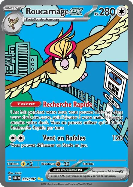 Carte Alternative Flammes Obsidiennes Roucarnage - 225/197
