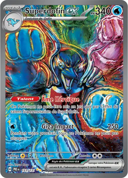 Carte alternative de Évolutions Prismatique Superdofin EX - 151/131