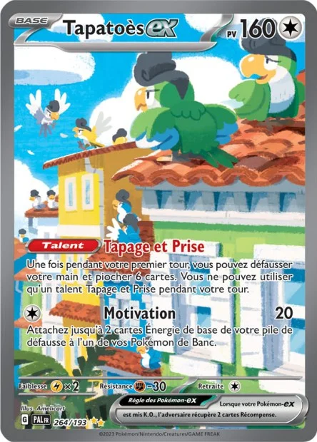 Carte Alternative Évolutions à Paldea Tapatoes 264/193