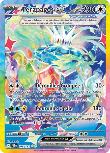 Carte alternative de Évolutions Prismatique Teparagos EX - 169/131