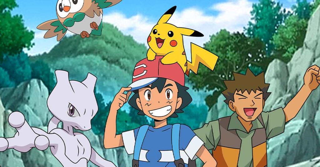 bannière pokémon Sacha mewtwo Pikachu