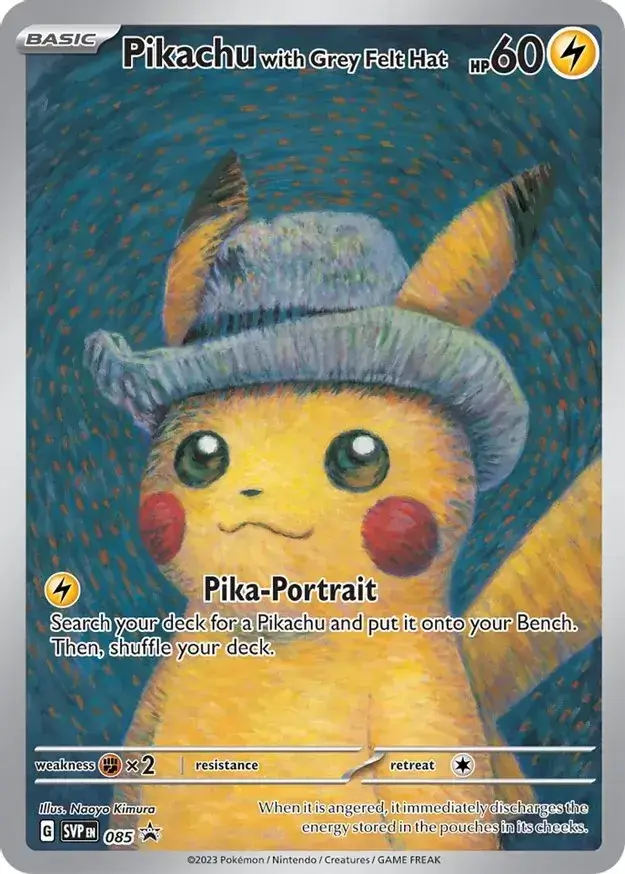Carte Pikachu Van Gogh